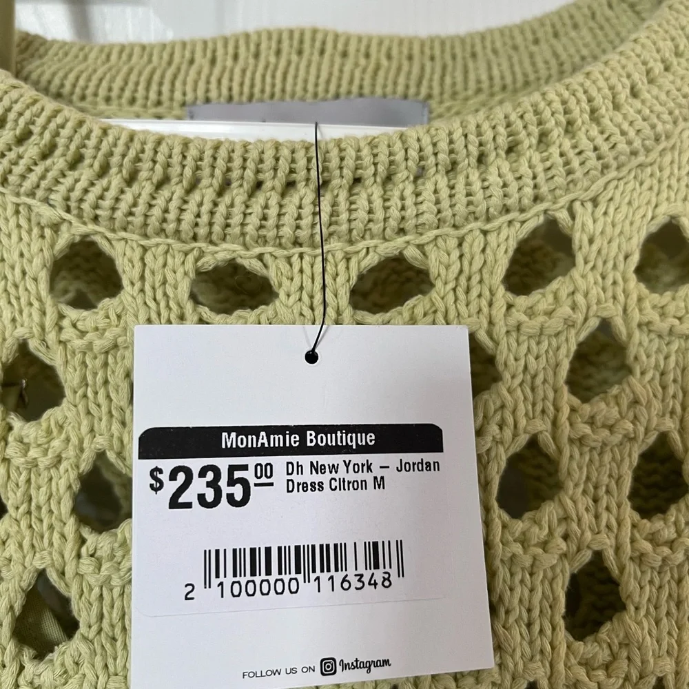 Women’s Light Green Knit Dress - Picture 5 of 7